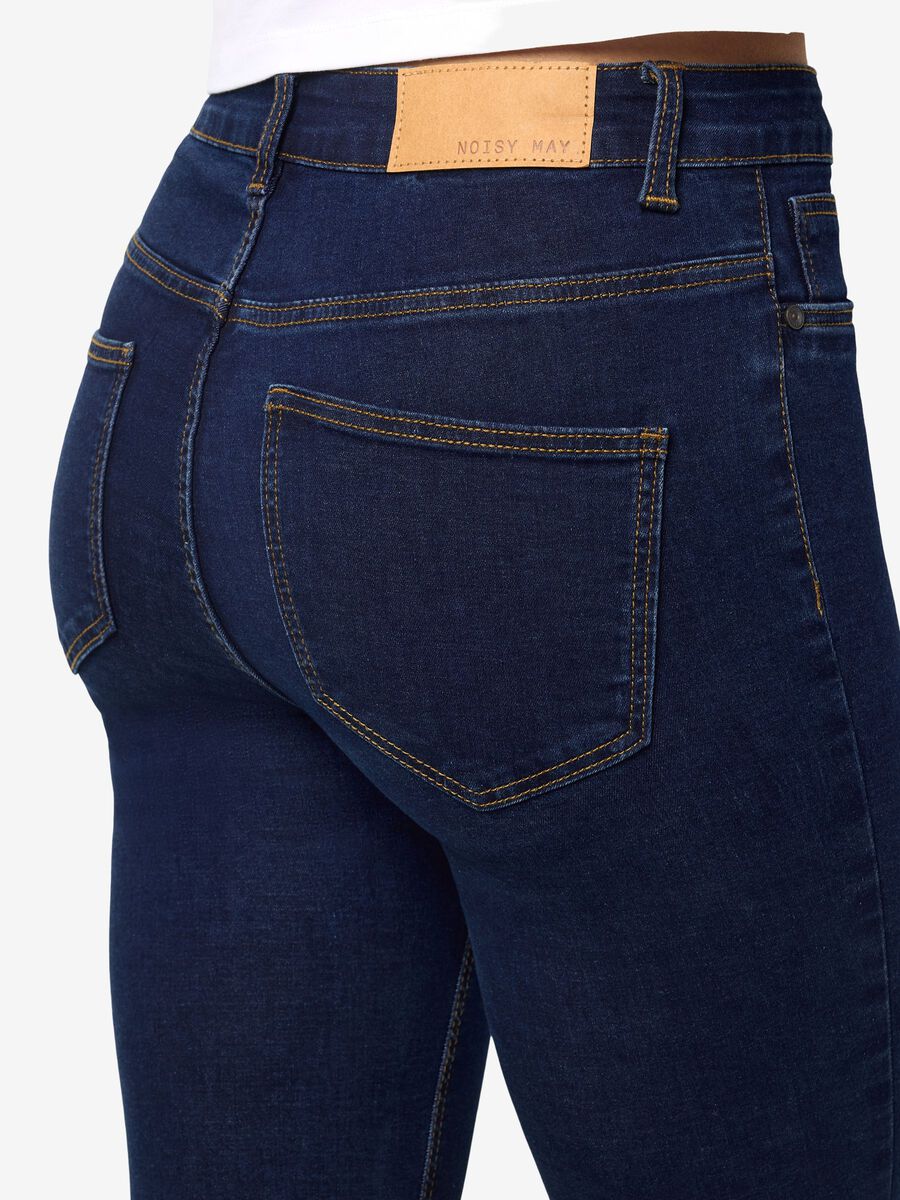 Carousel image - NMCALLIE SKINNY FIT JEANS, Dark Blue Denim | 6
