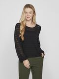 VILA ROUND NECK LONG SLEEVED TOP, Black, highres - 14095731_Black_003.jpg