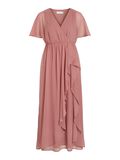 VILA SHORT SLEEVED MAXI DRESS, Brick Dust, highres - 14106383_BrickDust_001.jpg