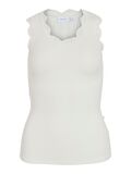 VILA ROUND NECK SLEEVELESS TOP, Snow White, highres - 14107061_SnowWhite_001.jpg