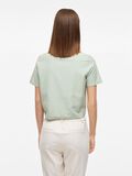 VILA FRONT KNOT SHORT SLEEVED SHIRT, Silt Green, highres - 14096244_SiltGreen_004.jpg