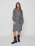 VILA TAILLENGÜRTEL STRICKKLEID, Medium Grey Melange, highres - 14103924_MediumGreyMelange_005.jpg