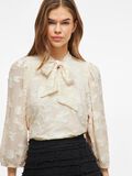 VILA TIE NECK 3/4 SLEEVED TOP, Birch, highres - 14103945_Birch_007.jpg