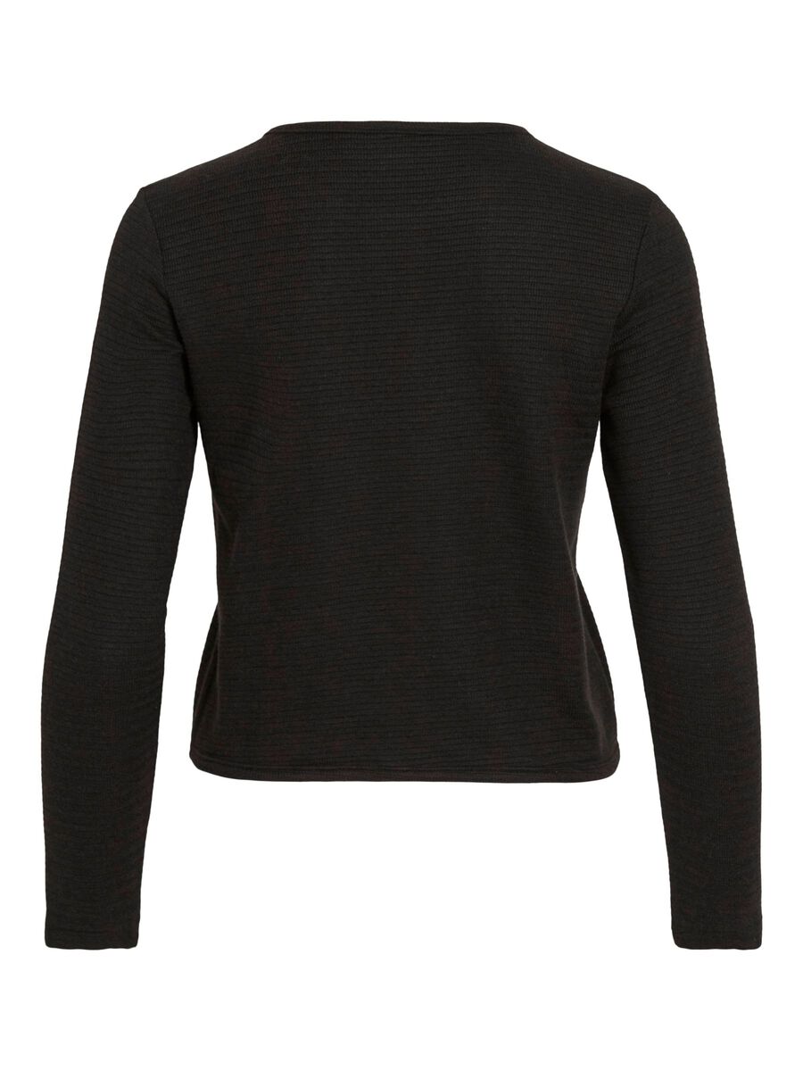 VILA VILDEA STRIKKET CARDIGAN, Black Beauty, highres - 14108718_BlackBeauty_002.jpg