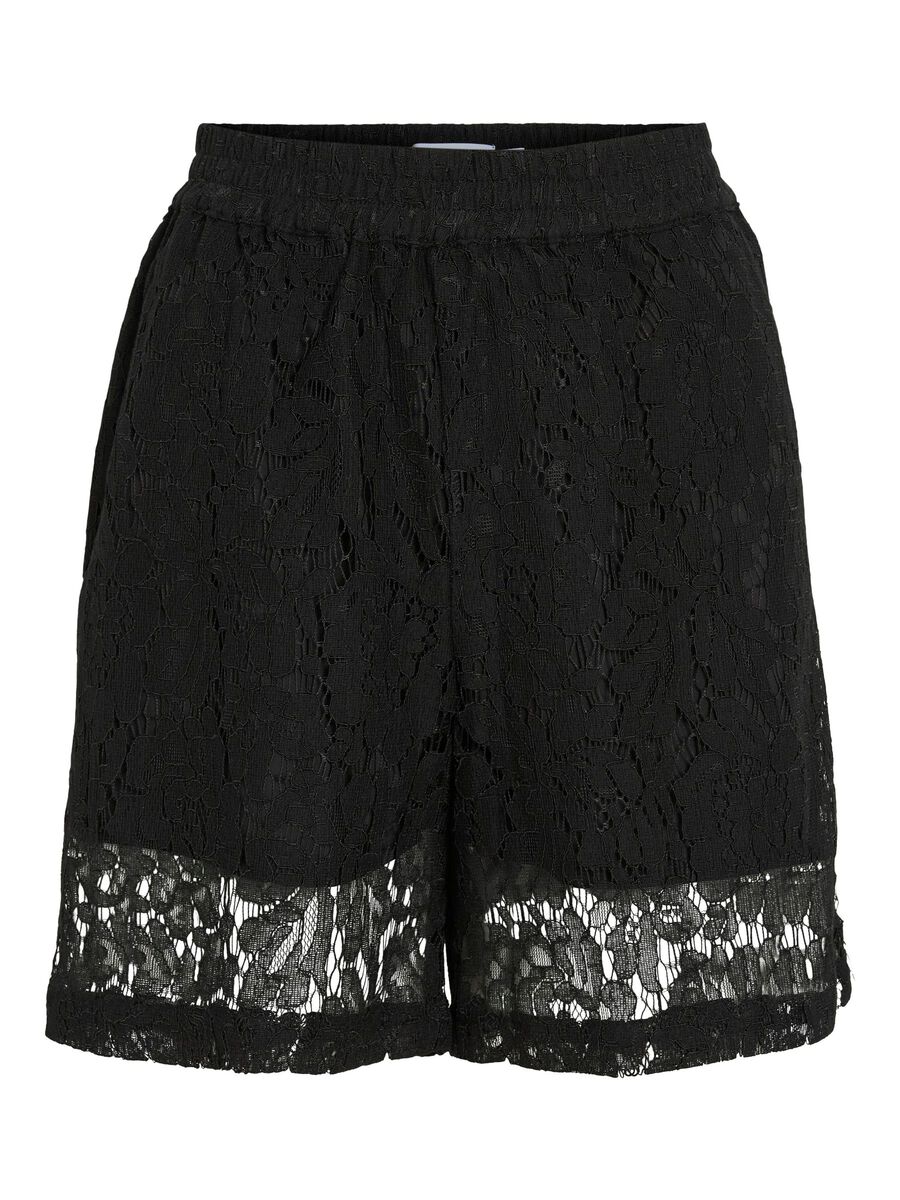 VILA VIOLINE KANT HIGH-WAIST SHORT, Black, highres - 14114792_Black_001.jpg