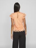 Vila LACE SHORT SLEEVED TOP, Shell Coral, highres - 14096588_ShellCoral_004.jpg