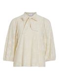 VILA TIE NECK 3/4 SLEEVED TOP, Birch, highres - 14103945_Birch_001.jpg