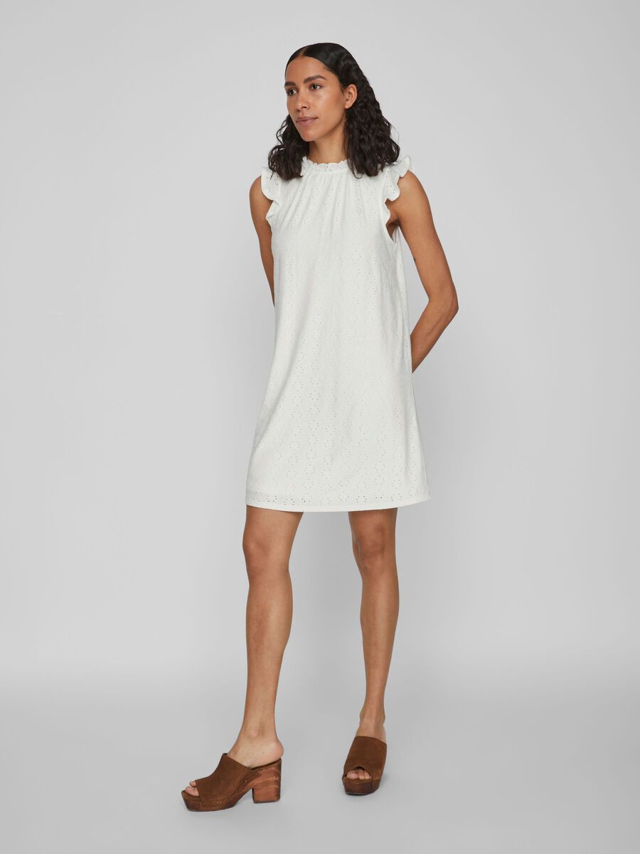 Vila SLEEVELESS MINI DRESS, Cloud Dancer, highres - 14073789_CloudDancer_003.jpg