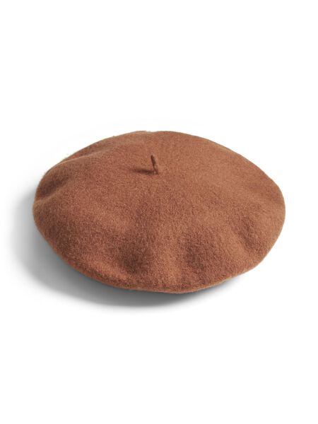 Vila KNITTED BERET, Caramel Café, highres - 14089079_CaramelCaf_001.jpg