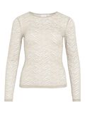 VILA ROUND NECK LONG SLEEVED TOP, Birch, highres - 14103899_Birch_001.jpg