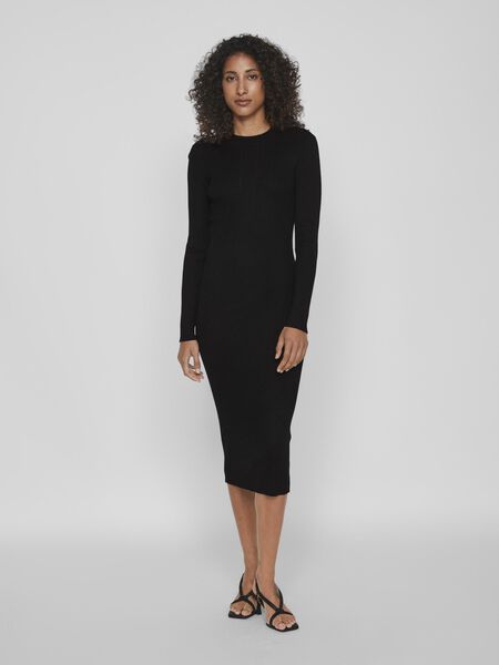 Vila TALL - KNIT BODYCON DRESS, Black, highres - 14094617_Black_003.jpg