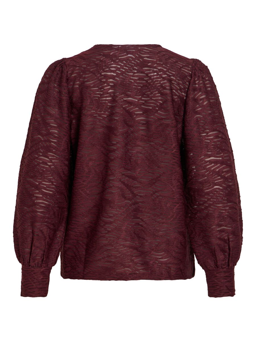 Product carousel image - ROUND NECK LONG SLEEVED TOP, Port Royale | 2