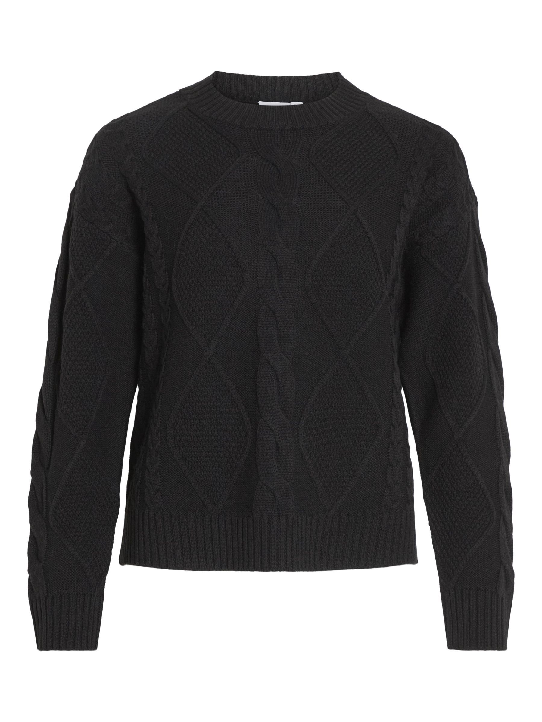 Kabeltrui zwart new arrivals
