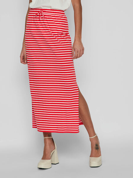 Vila HIGH WAISTED MAXI SKIRT, Flame Scarlet, highres - 14075154_FlameScarlet_954814_003.jpg
