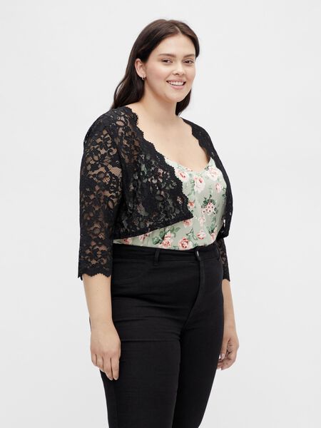 Vila CURVE- LACE BOLERO, Black, highres - 14077635_Black_003.jpg