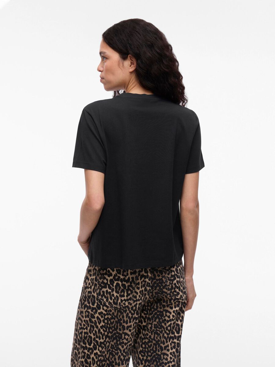 VILA VINORA ROUND NECK T-SHIRT, Black Beauty, highres - 14103448_BlackBeauty_1239984_004.jpg