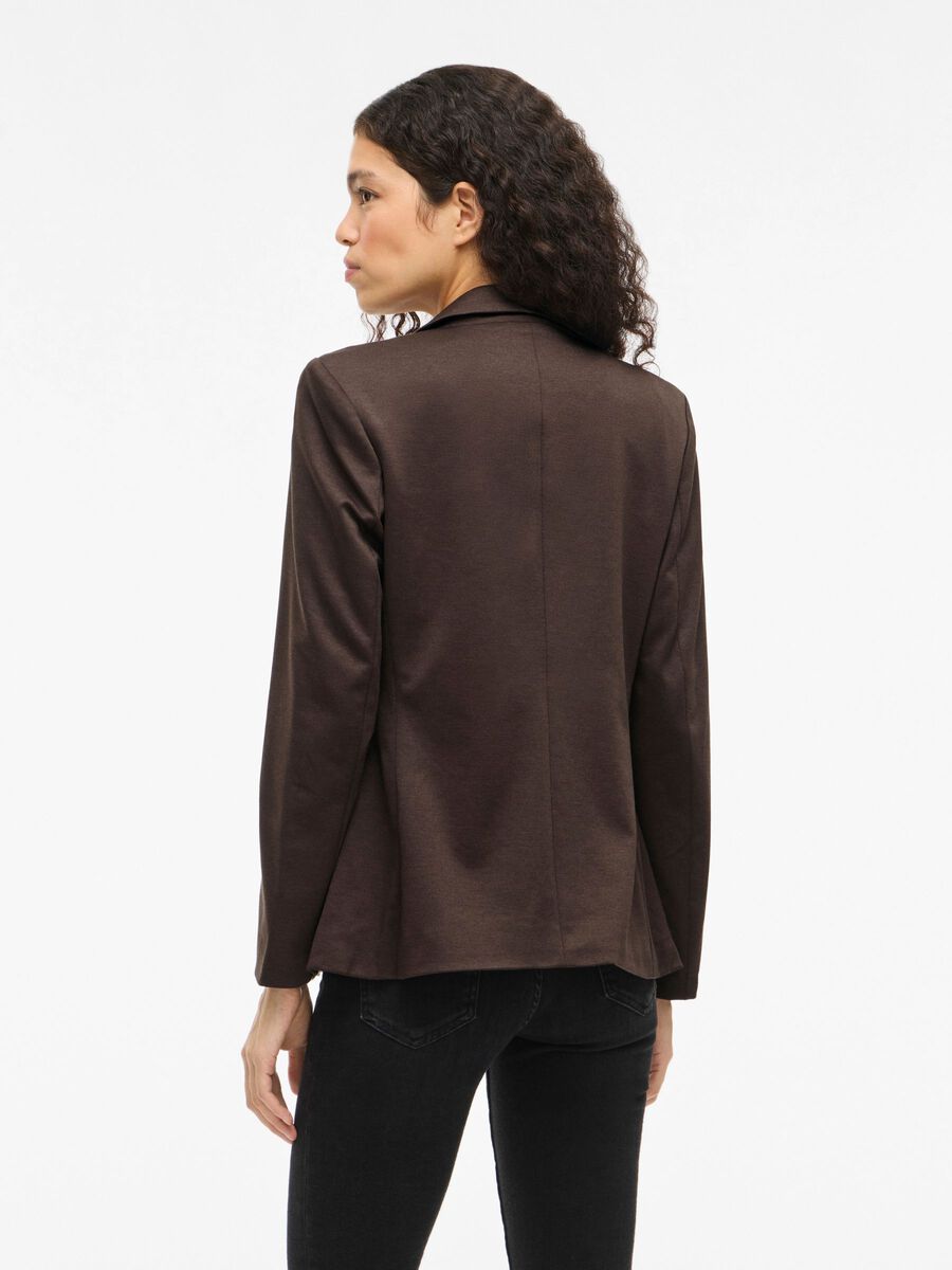 Product carousel image - VISAGA JERSEY BLAZER, Coffee Bean | 2