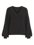Vila V-NECK KNITTED PULLOVER, Black, highres - 14074329_Black_001.jpg