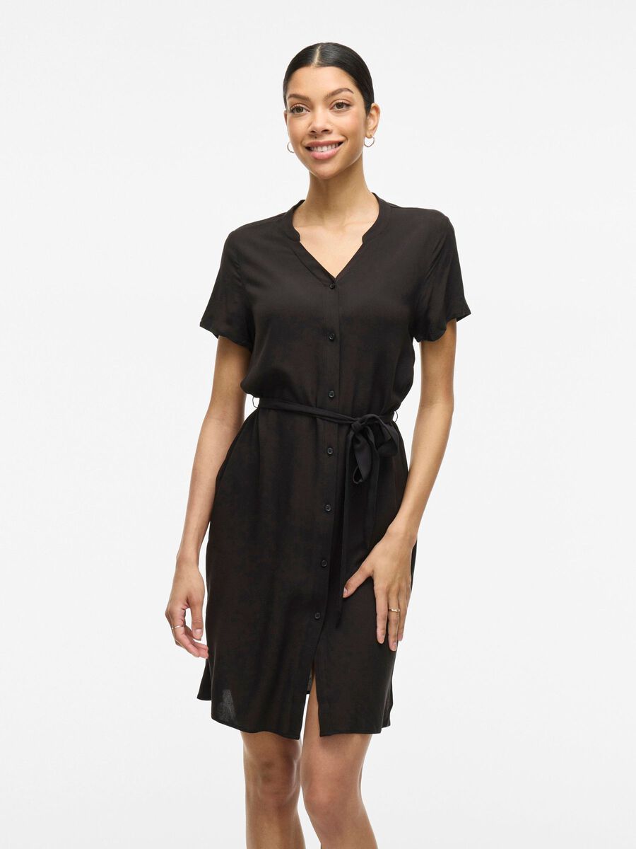 VILA KURZ BLUSENKLEID, Black, highres - 14109686_Black_003.jpg