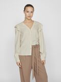 VILA LONG SLEEVED V-NECK TOP, Birch, highres - 14101043_Birch_003.jpg