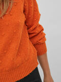 Vila DETAILED KNITTED PULLOVER, Burnt Orange, highres - 14075494_BurntOrange_007.jpg