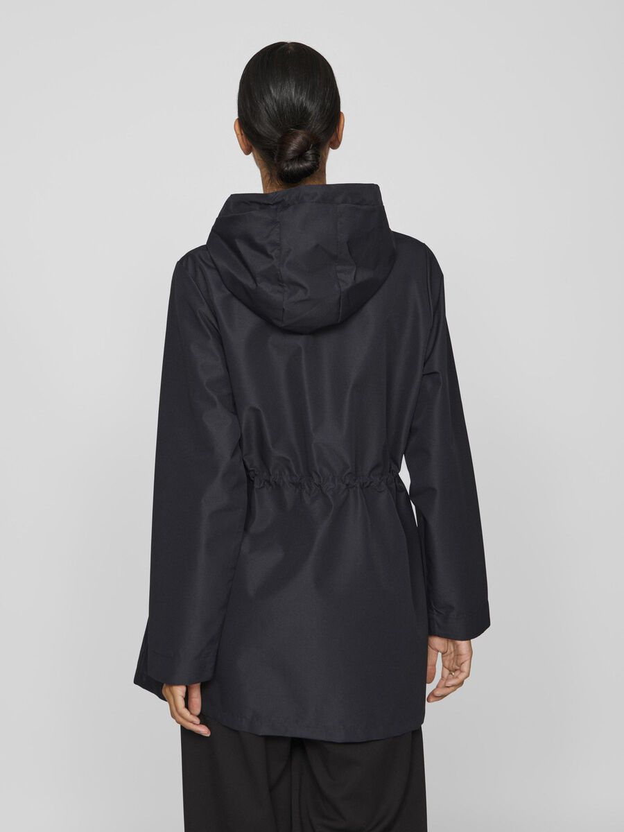 VILA HOODED COAT, Black Beauty, highres - 14102056_BlackBeauty_004.jpg