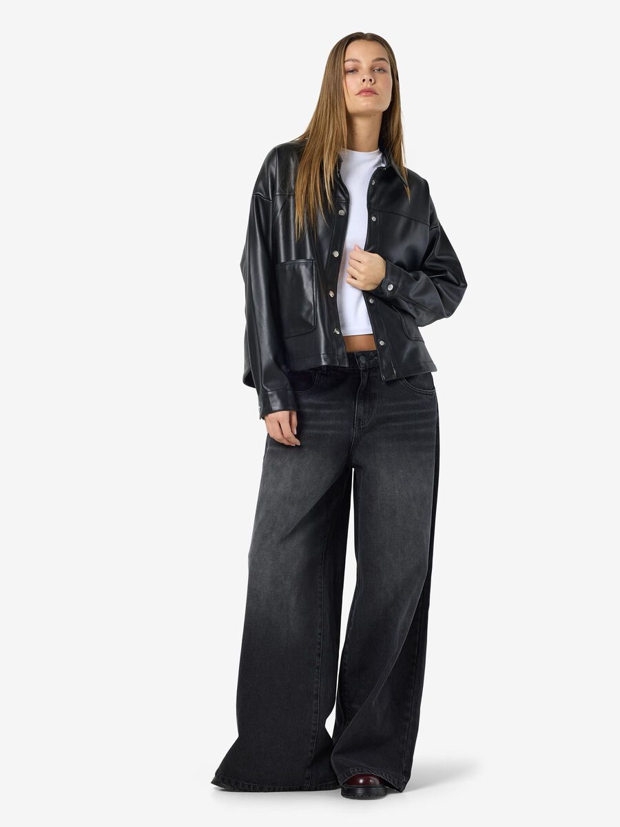 Noisy May KUNSTLEDER JACKE, Black, highres - 27034745_Black_004.jpg