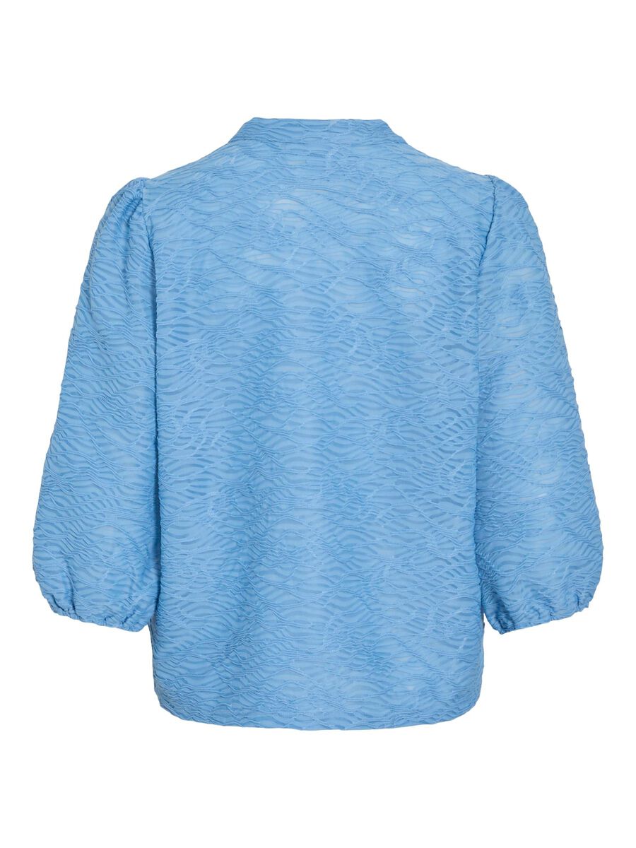 VILA VIFINA 3/4-ARM HEMD, Blissful Blue, highres - 14113197_BlissfulBlue_002.jpg