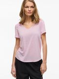 VILA SHORT SLEEVED V-NECK TOP, Winsome Orchid, highres - 14093441_WinsomeOrchid_007.jpg