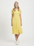 Vila SHORT SLEEVED RUFFLE MIDI DRESS, Sunshine, highres - 14055570_Sunshine_003.jpg