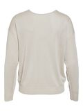 VILA VINOVY V-HALS GEBREIDE TRUI, Super Light Natural Melan, highres - 14102075_SuperLightNaturalMelan_002.jpg
