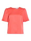 VILA VIELLETTE ROUND NECK TOP A MANICHE CORTE, Dubarry, highres - 14107986_Dubarry_001.jpg
