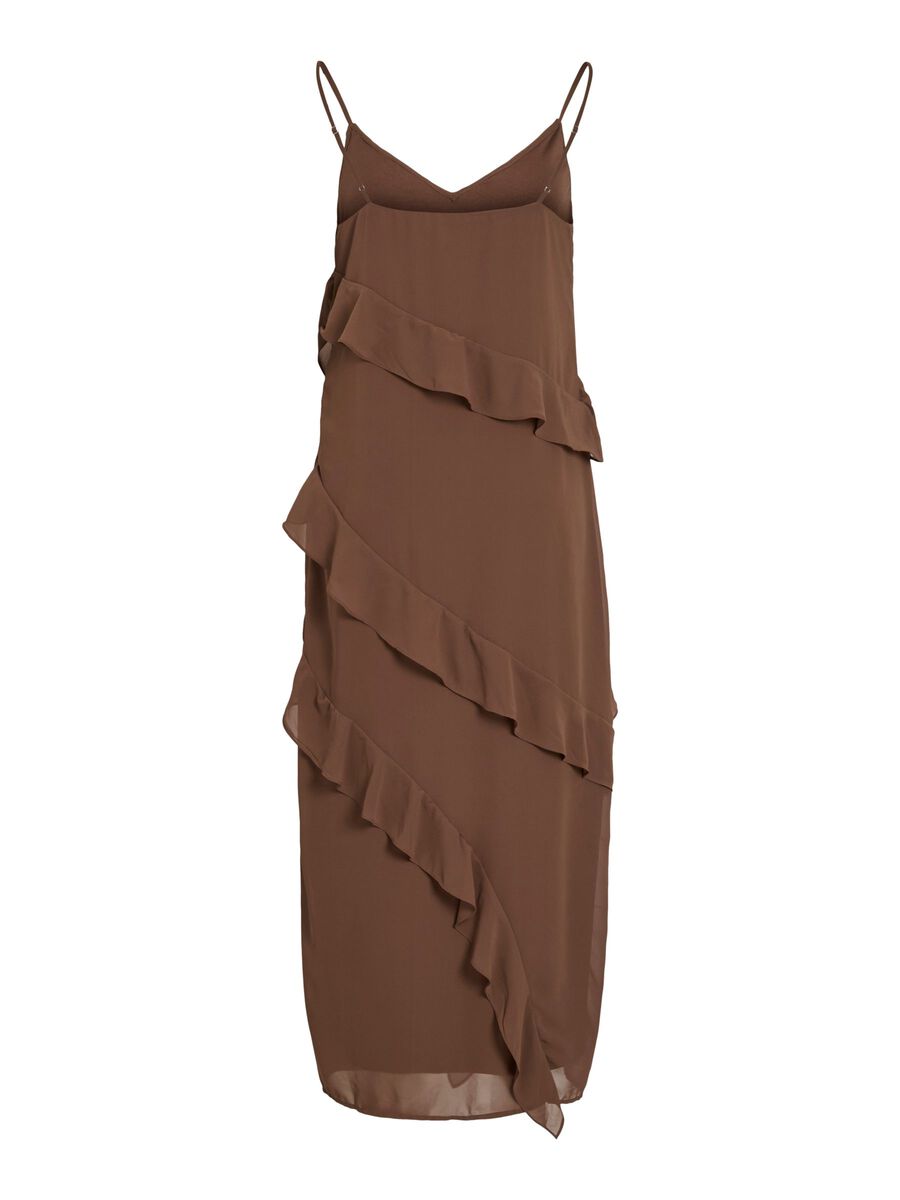 VILA VIROMAINE STRAP MAXI DRESS, Pinecone, highres - 14113927_Pinecone_002.jpg