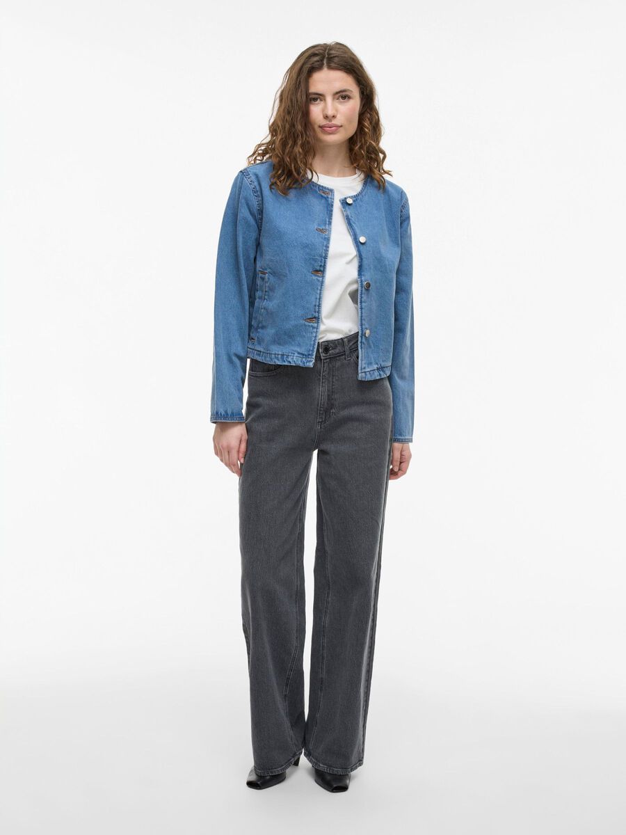 Carousel image - BUTTONED DENIM JACKET, Light Blue Denim | 4