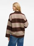 VILA VIBALO LONG SLEEVED POLO SHIRT, Coffee Bean, highres - 14109894_CoffeeBean_1234538_004.jpg