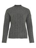 VILA KNITTED PULLOVER, Dark Grey Melange, highres - 14098892_DarkGreyMelange_001.jpg