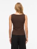 Product image thumbnail - VIEMILIE BOATNECK SLEEVELESS TOP, Coffee Bean | 2