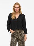 VILA VIJOSA V-NECK 3/4 SLEEVED TOP, Black Beauty, highres - 14102906_BlackBeauty_003.jpg