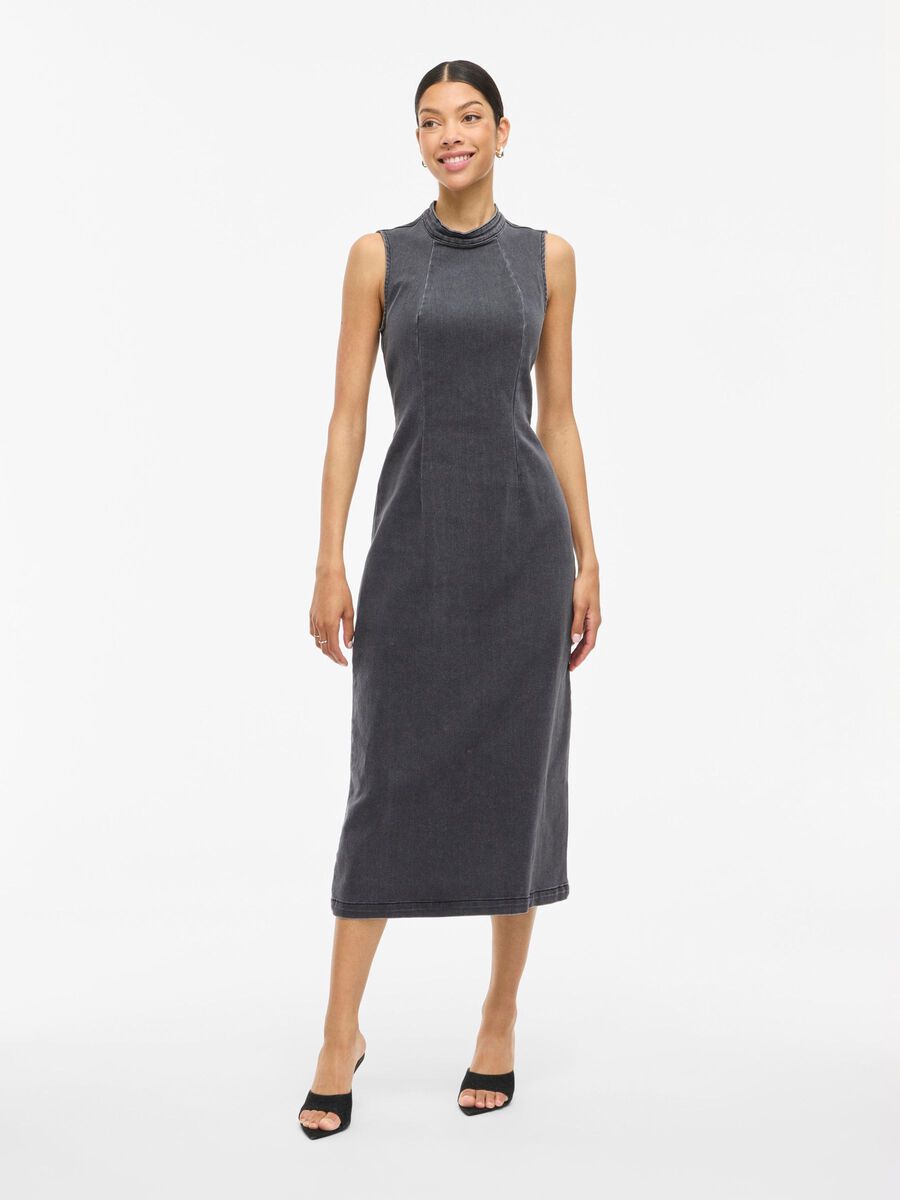 VILA VINONA MIDI DENIM JURK, Medium Grey Denim, highres - 14113600_MediumGreyDenim_003.jpg