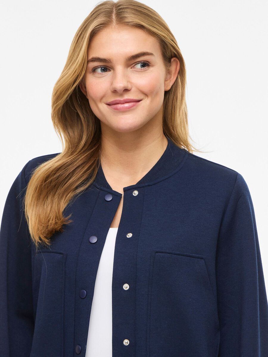 Carousel image - BUTTONED BOMBER JACKET, Navy Blazer | 3