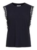 VILA ROUND NECK SLEEVELESS TOP, Navy Blazer, highres - 14105239_NavyBlazer_001.jpg
