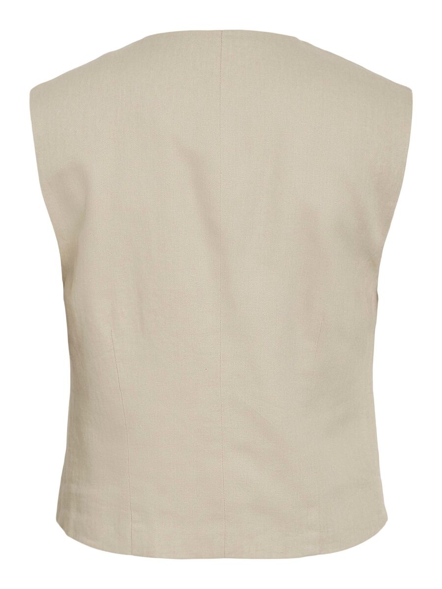 VILA VIJOLANDA TAILORED WAISTCOAT, Feather Gray, highres - 14109809_FeatherGray_002.jpg