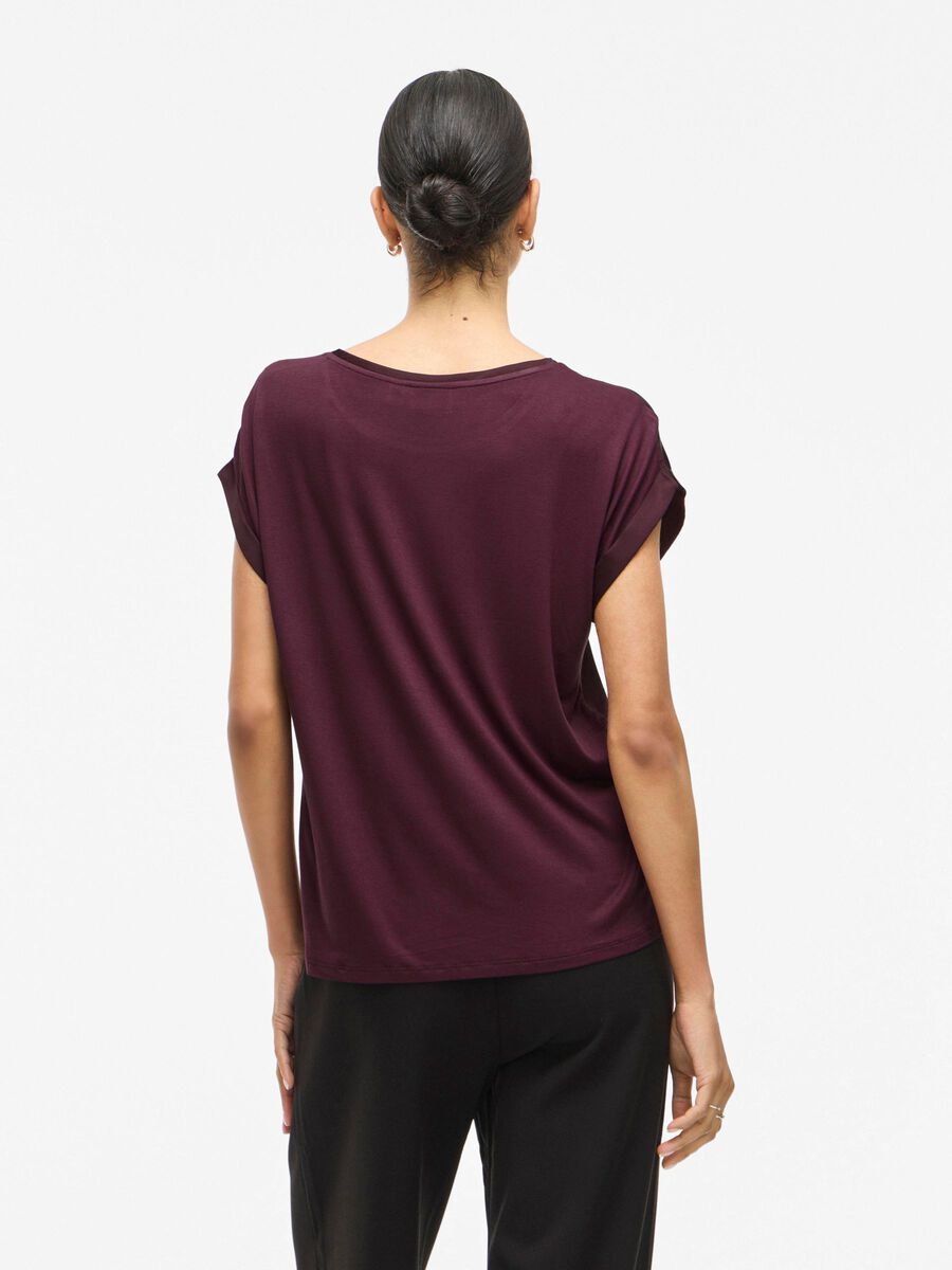 VILA VIELLETTE SHORT SLEEVED TOP, Fig, highres - 14059563_Fig_004.jpg
