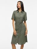 VILA VIRAGNA DE MANGAS CORTAS VESTIDO CAMISERO, Laurel Wreath, highres - 14103249_LaurelWreath_008.jpg