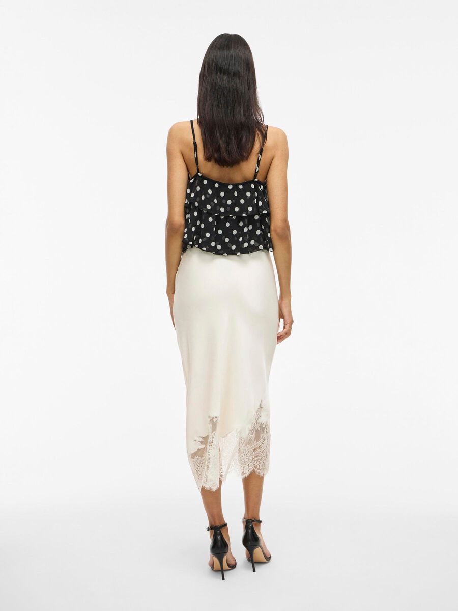 VILA VISABEL LACE MIDI SKIRT, Birch, highres - 14111638_Birch_004.jpg