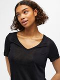 OBJECT V-HALS T-SHIRT, Black, highres - 23023816_Black_006.jpg