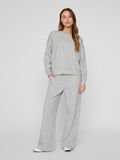 VILA RUND HALS LANGERMET SWEATSHIRT, Light Grey Melange, highres - 14103224_LightGreyMelange_1161086_005.jpg