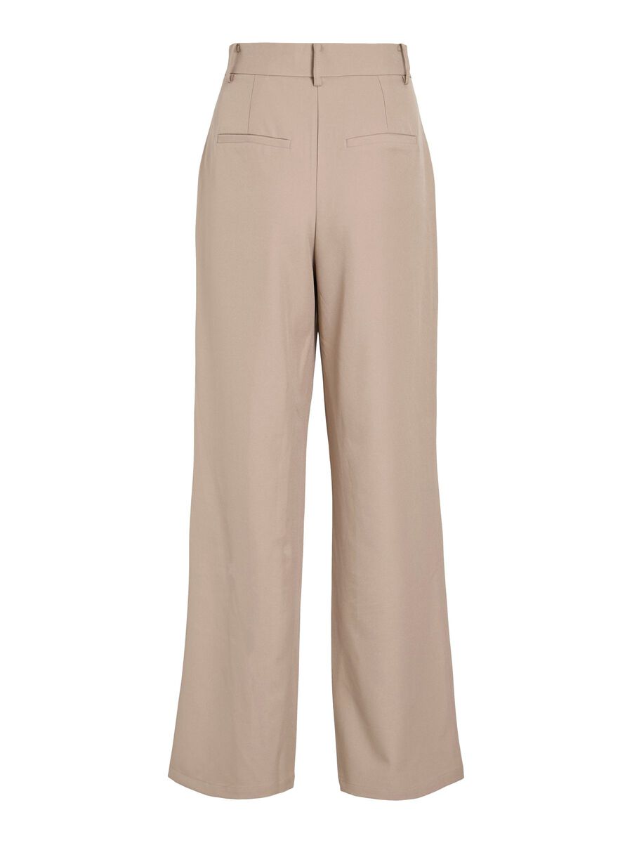 VILA HIGH WAIST WIDE-LEG TROUSERS, Savannah Tan, highres - 14104676_SavannahTan_002.jpg