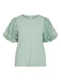 VILA ROUND NECK SHORT SLEEVED TOP, Silt Green, highres - 14107505_SiltGreen_001.jpg