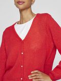 VILA V-NECK KNITTED CARDIGAN, Poppy Red, highres - 14108836_PoppyRed_006.jpg